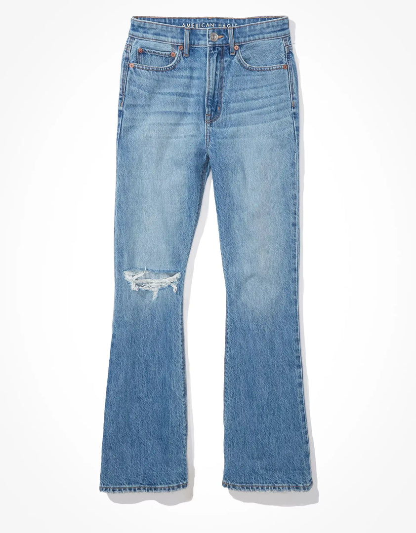 AE Ripped Highest Waist '90s Flare Jean AMERICAN EAGLE