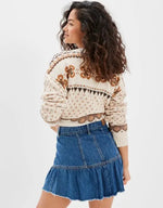 Load image into Gallery viewer, AE TIERED DENIM MINI SKIRT AMERICAN EAGLE
