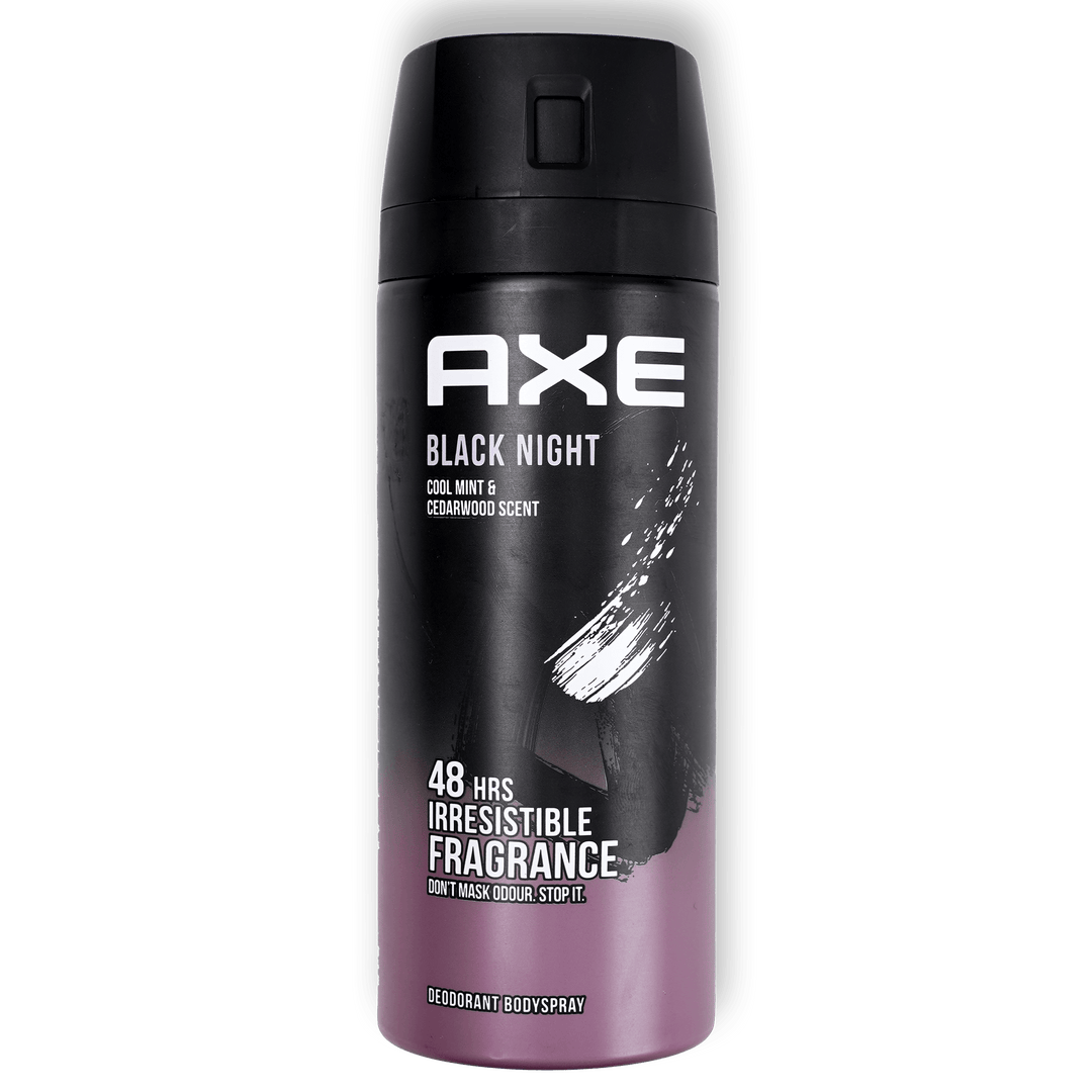 Axe Deo Body Spray Black Night 150ml - Alorobia Roastery