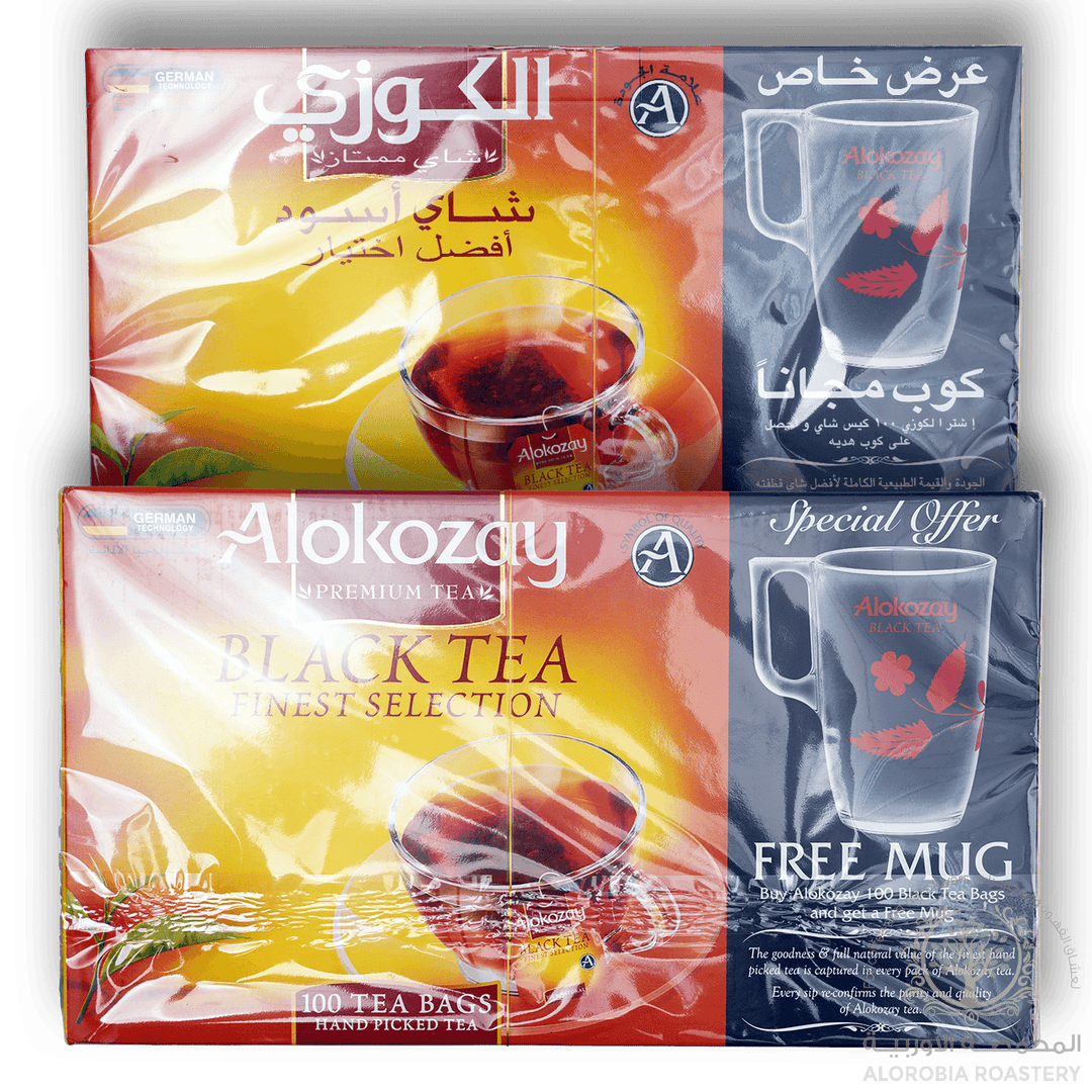 Alokozay Black Tea 100bags with Free Mug - Alorobia Roastery