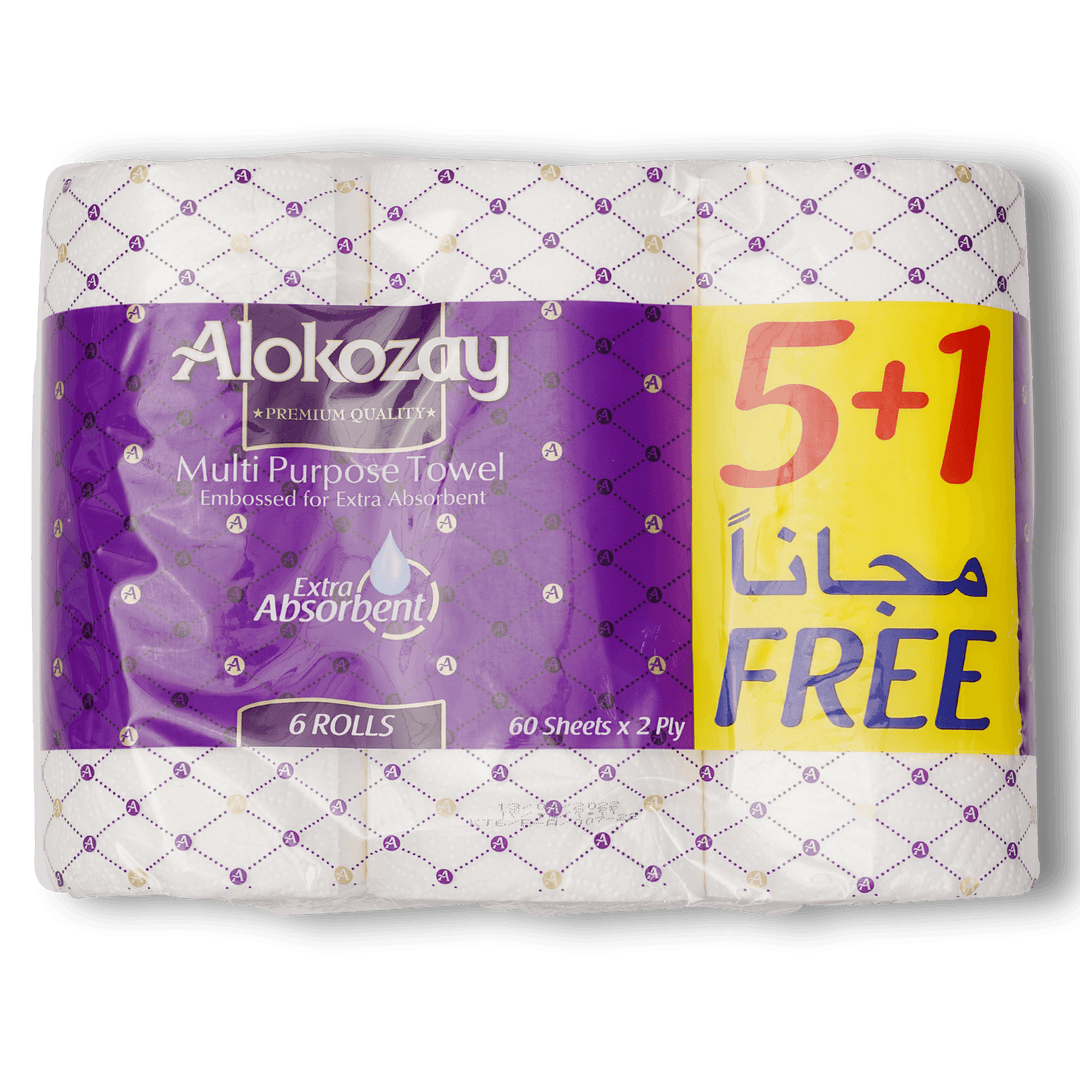 Alokozay Multi Purpose Towel 60shtx2 Ply - Alorobia Roastery