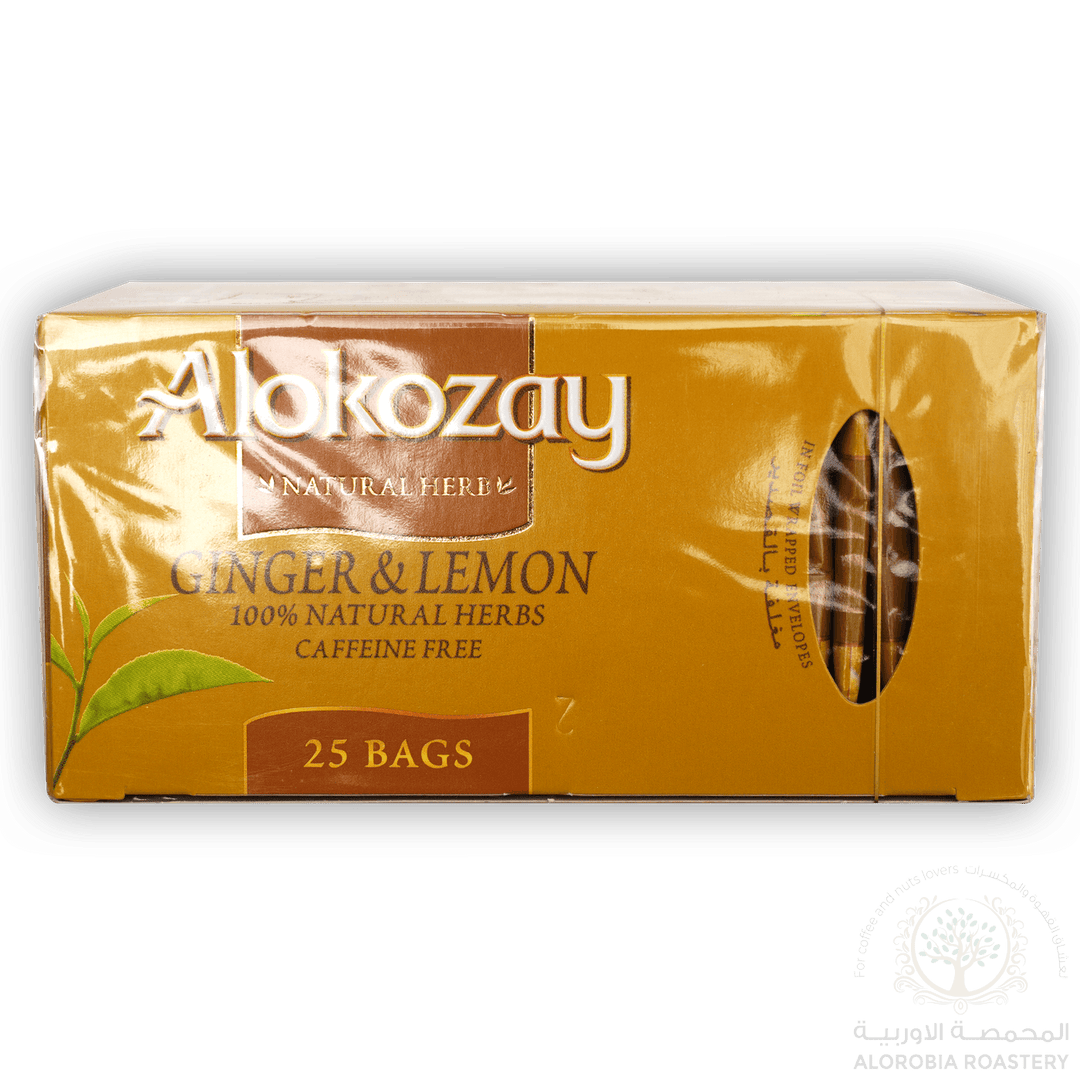 Alokozay Ginger & Lemon 25Bags - Alorobia Roastery