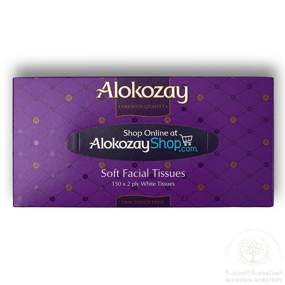 Alokozay Soft Facial Tissue Box White150x2ply - Alorobia Roastery