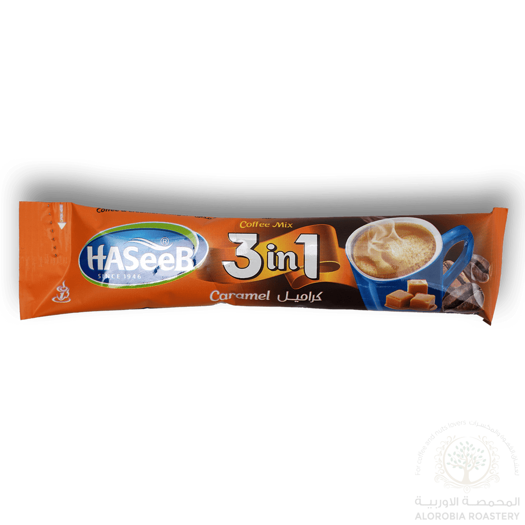 Haseeb Coffee Mix Caramel 3in1 20g - Alorobia Roastery