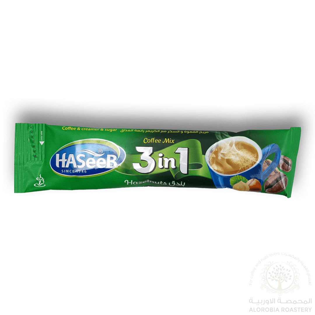 Haseeb Coffee Mix Hazelnut 3in1 20g - Alorobia Roastery