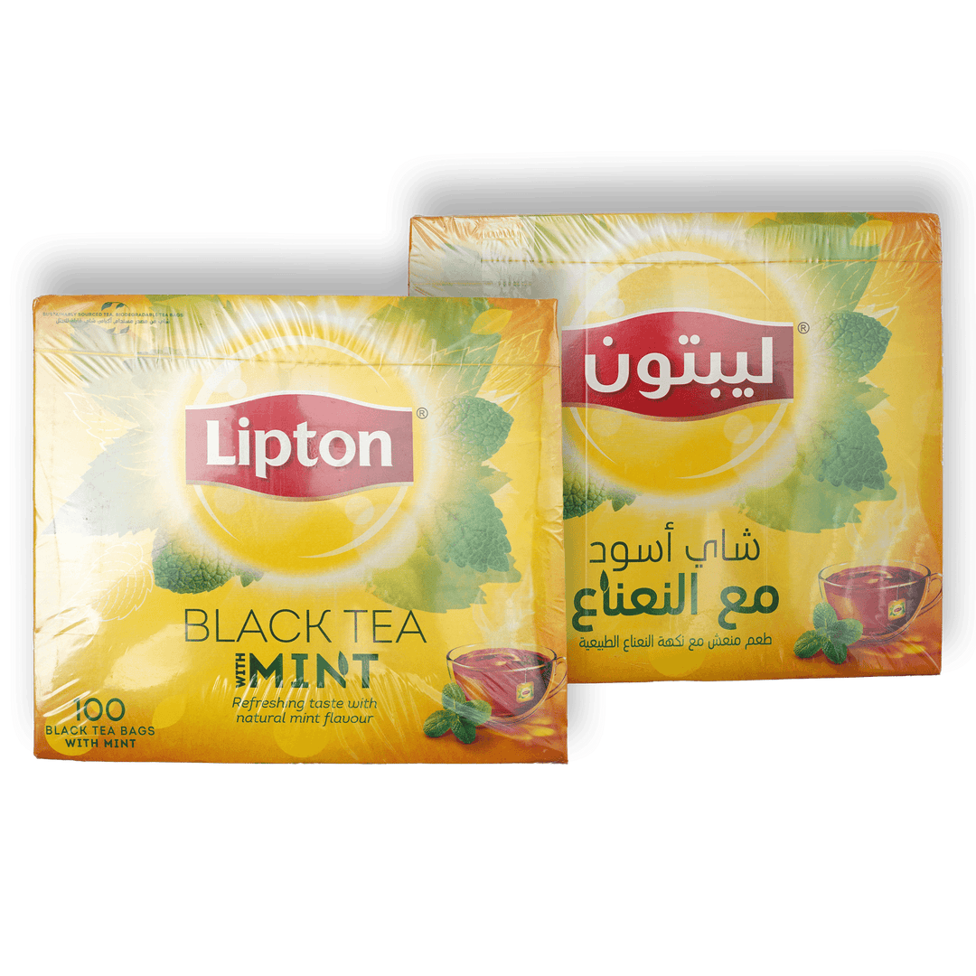 Lipton Black Tea Mint 100x2.3g - Alorobia Roastery