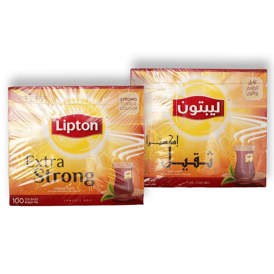 Lipton Black Tea Extra Strong 100x2.2g - Alorobia Roastery