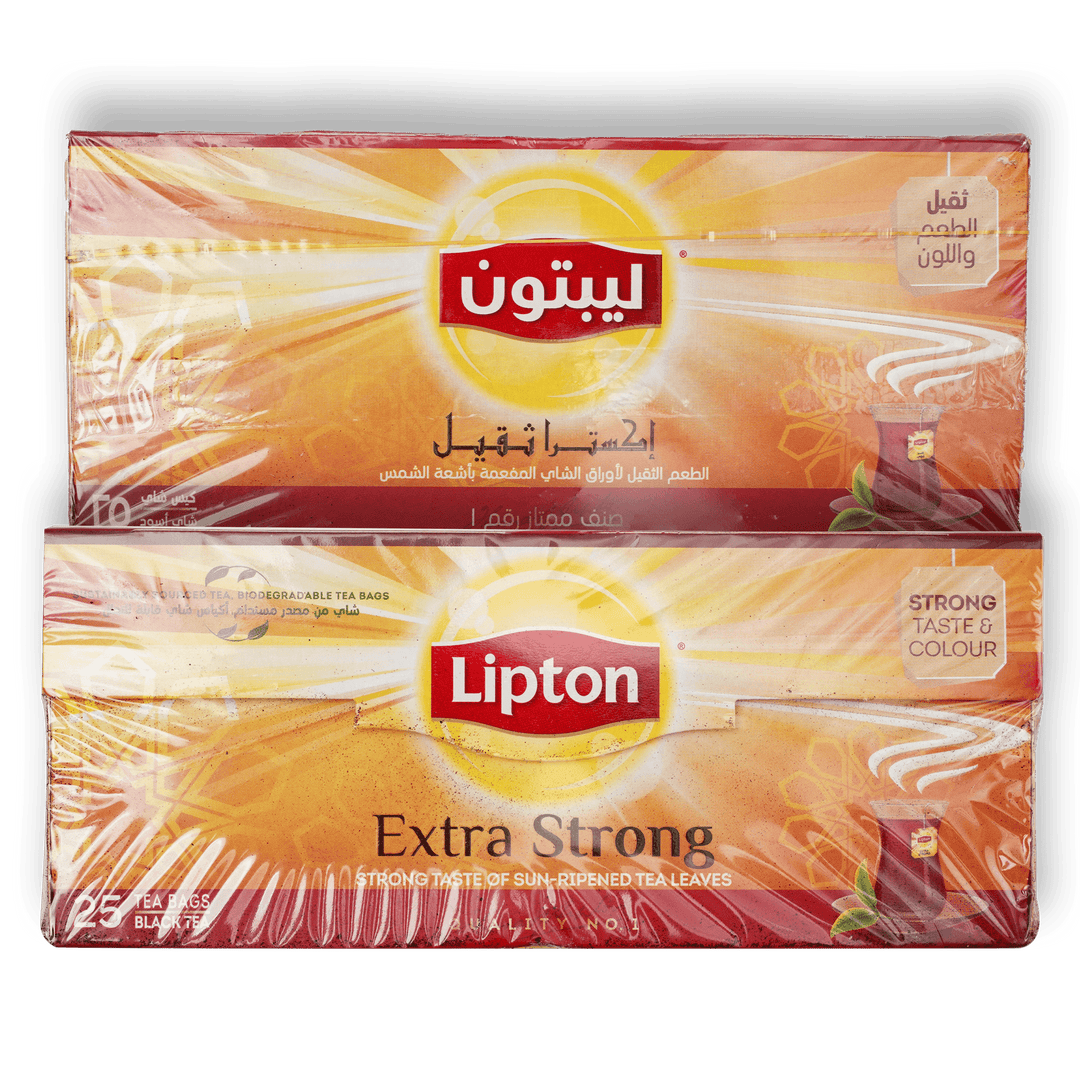 Lipton Black Tea Extra Strong 25x2.2g - Alorobia Roastery