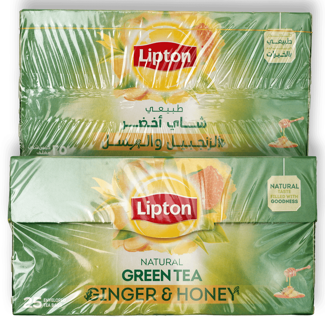 Lipton Green Tea Ginger & Honey 25bg - Alorobia Roastery