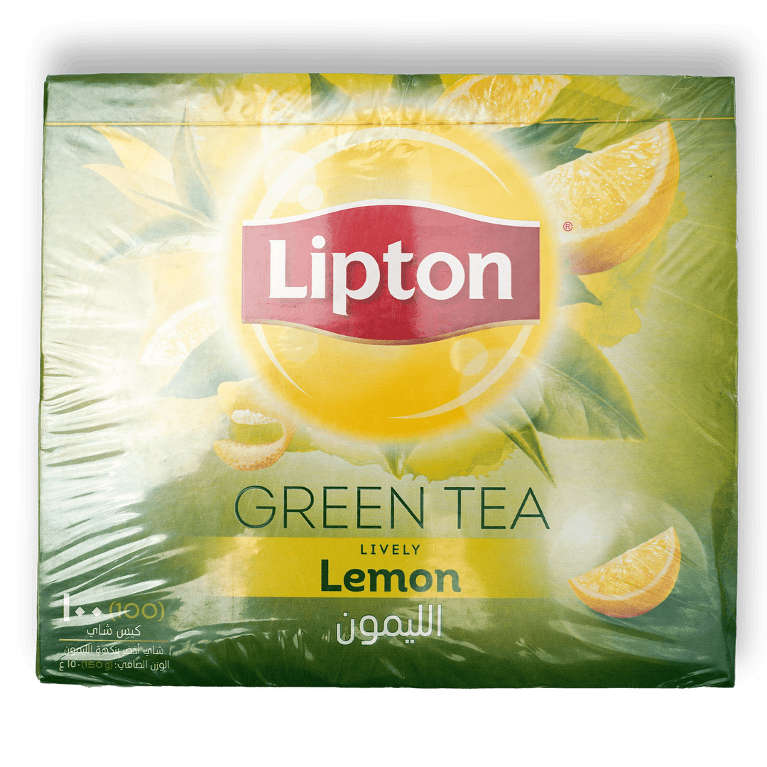 Lipton Green Tea Lively Lemon 100x1.5g - Alorobia Roastery