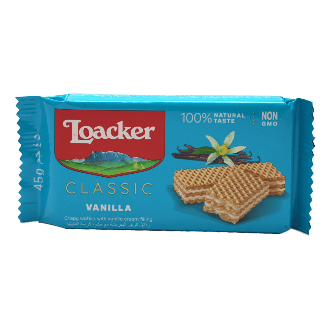 Loacker Classic Vanilla 45g - Alorobia Roastery