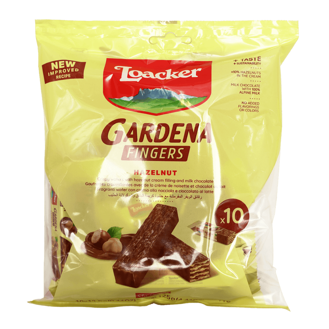 Loacker Gardena Fingers Hazelnut 125g - Alorobia Roastery