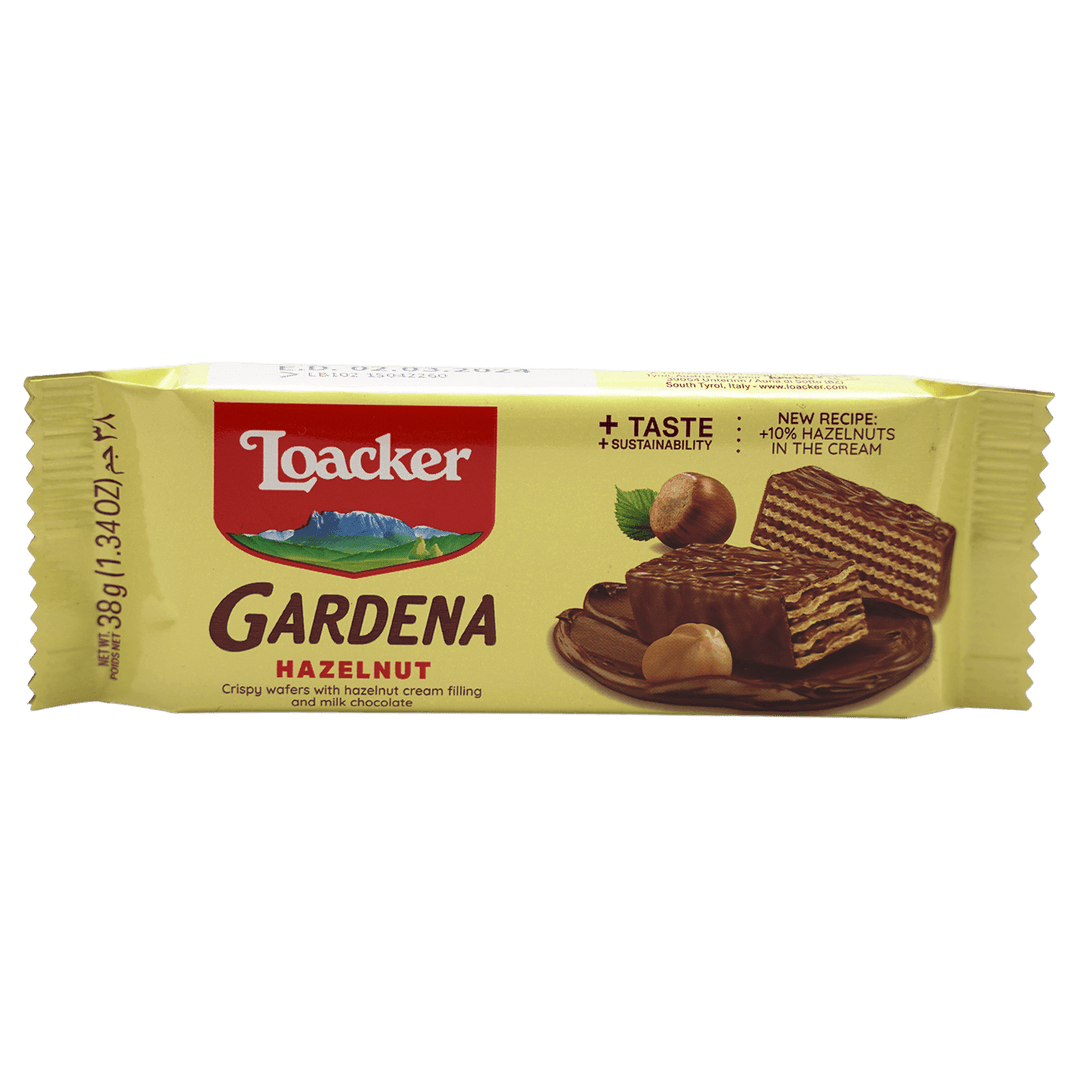 Loacker Gardena Hazelnut 38g - Alorobia Roastery