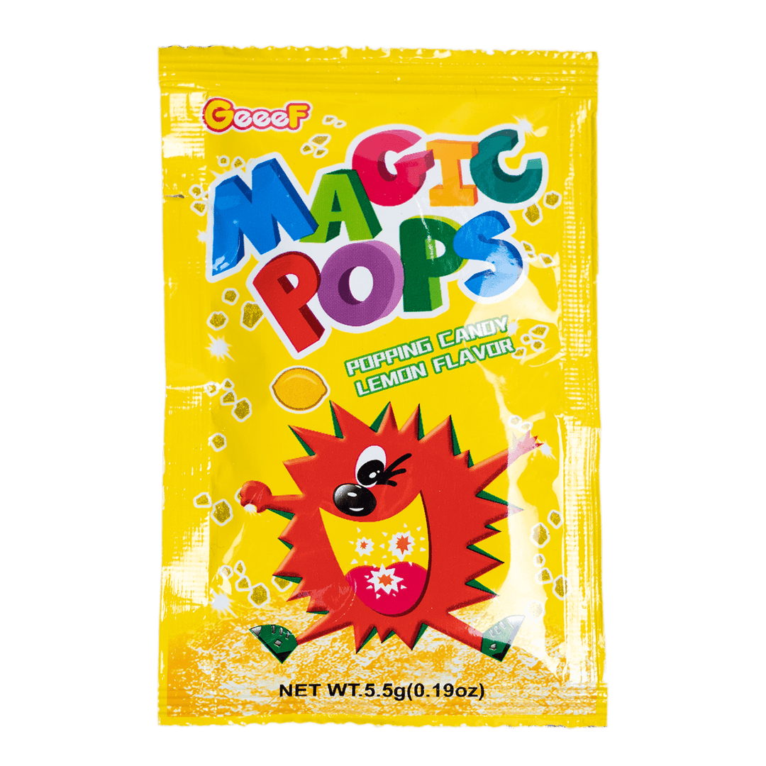 Magic Pops Popping Candy Lemon Flavor 5.5g - Alorobia Roastery