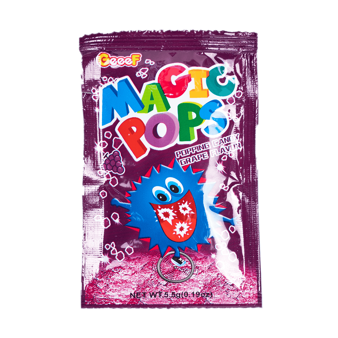 Magic Pops Popping Candy Grape Flavor 5.5g - Alorobia Roastery