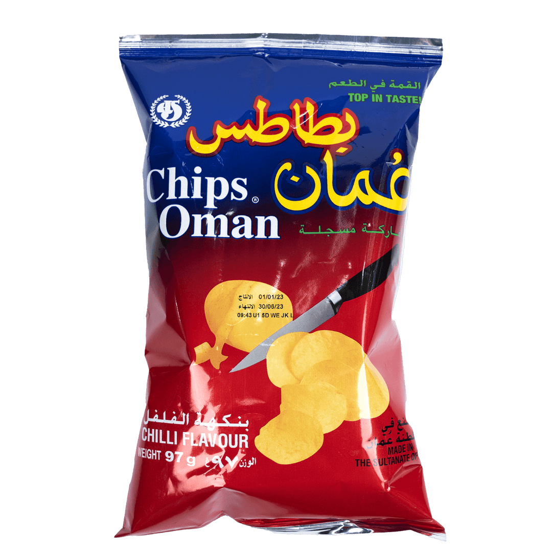 Oman Chips Chilli Flavour.97g - Alorobia Roastery