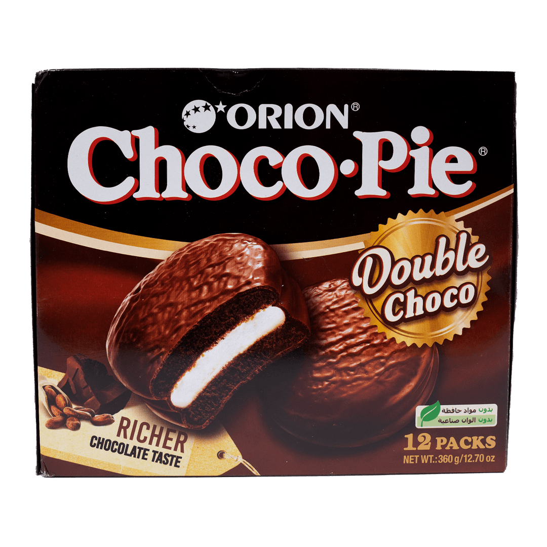 Orion Choco Pie Double Choco 12pcs 360g - Alorobia Roastery