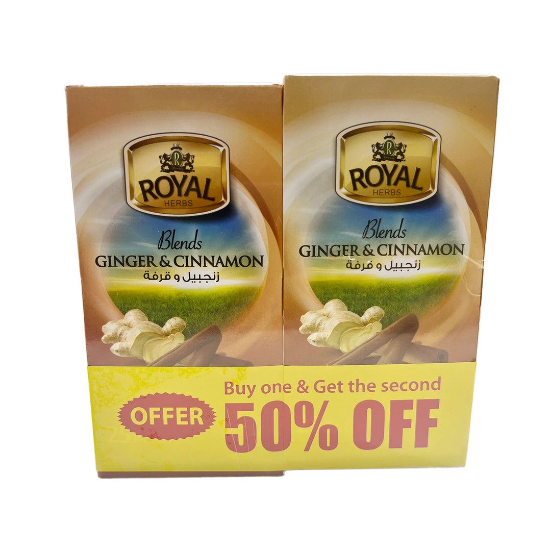 Royal Blends Tea Cinnamon&Ginger Promotion 2gx25bags 1+1 Free